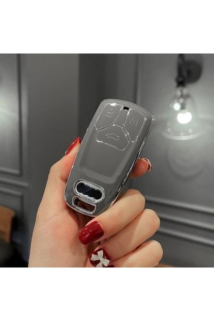 Audi (new Case) Tpu Material Gray Key Case