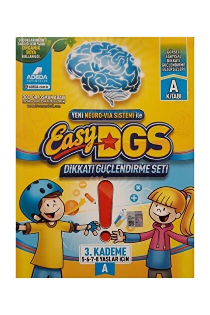 Adeda Yayınları Easy Dikkati Güçlendirme Seti 5/8 Yaş A - Osman