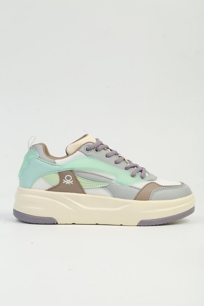 ®| IMPORTED Women's White Lilac Sneakers BNI-10000