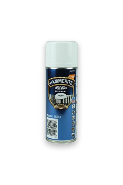 Hammerite Pas Üstü Metal Boyası Sprey Düz Beyaz 400 ml