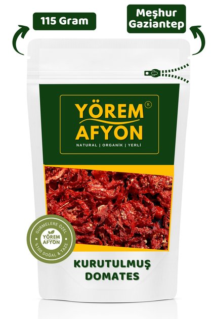 Meşhur Gaziantep Sofralarının Yıldızı Etli İnce Dilim Güneşte Kurutulmuş Yerli Domates Kurusu | 115G