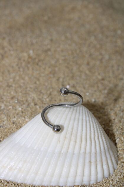 Piercing Cerrahi Çelik Piercing Spiral Kıkırdak Tragus Conch Helix Silver Renk