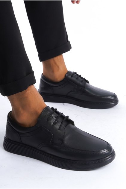 Genuine Leather, Sewn to the Sole, Comfortable and Orthopedic, Inner and Outer Leather Men's Shoes