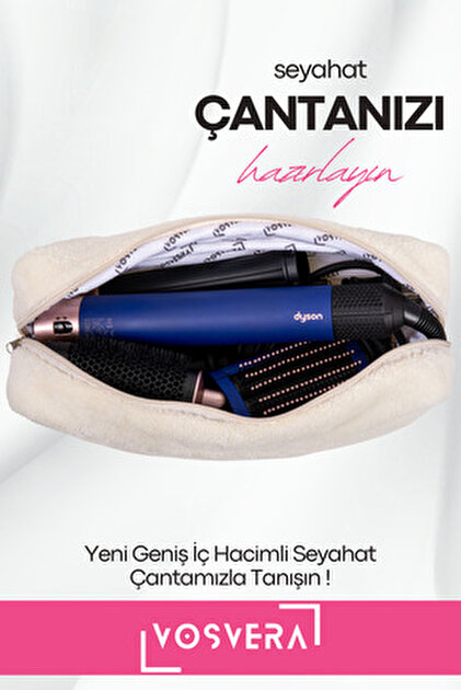Nissy4つセット ウォールナットazeria ac-3078 vosvera Mega Soft XL Seyahat Çantası Dyson Airwrap ve Tüm Saç