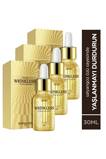 Wrınkless Snail Cream ULTRA COLLAGEN FACİAL SERUM SALYONGOZ OZLU