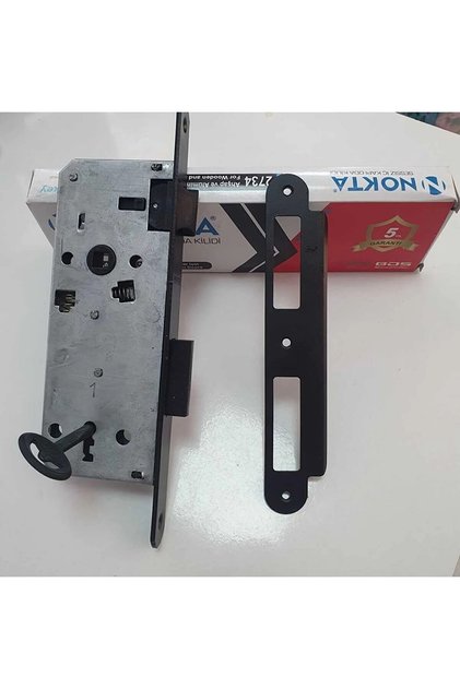 Ahşap Ve Alüminyum Kapılar Için Siyah Sessiz Iç Oda Kapı Kilidi 40mm