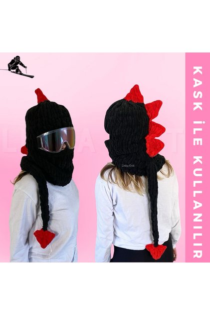 Ejderha Kayak Maskesi & Balaclava, Kayak Kaskı Maskesi, Kask Kılıfı, Snowboard Maskesi
