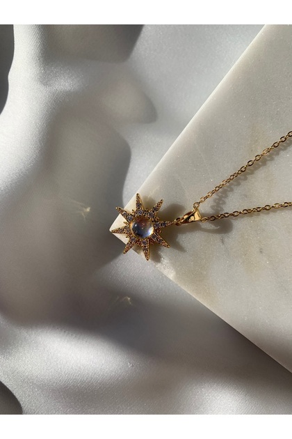 Stelle Steel Stone Necklace