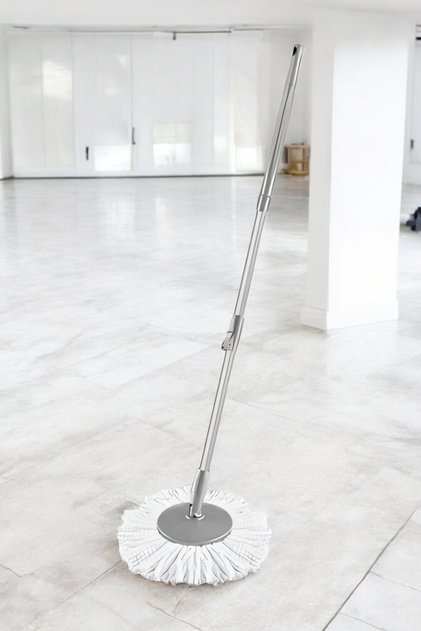 360° Dönen Başlıklı 3'lü Sap Set ile Zahmetsiz Temizlik, 120cm, Püskül Model