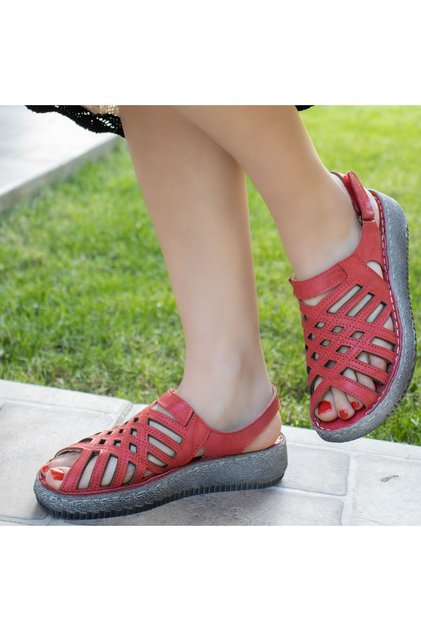 Orthopedic Leather Women's Sandals 11860