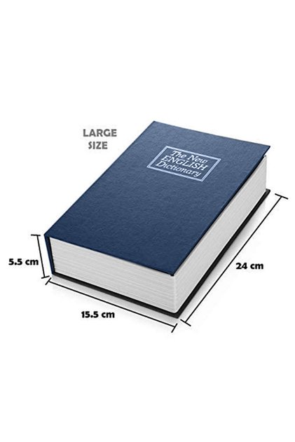 Kitap Şeklinde Lacivert Büyük Boy Gizli