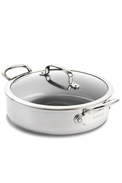 Greenpan Premiere Thermolon Seramik Yapıştırmaz 26cm Basık Tencere