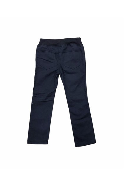 School Trousers Primary School Canvas Full Elastic Navy Blue