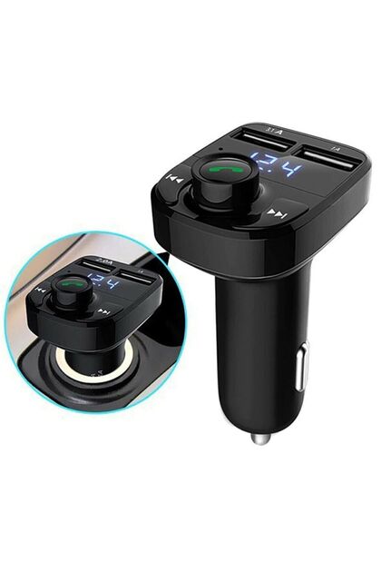 Universal Tüm Araba Ve Telefonlara Uyumlu Fm Transmitter Bluetooth Araç Kiti Araba Müzik Mp3 Çalar