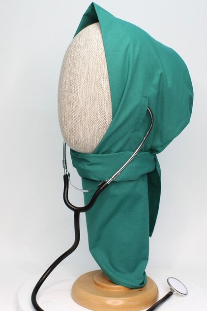 Surgical Green - Surgical Skull with Stethoscope Input