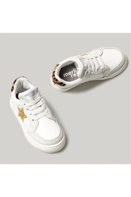 Merli & Rose White Leopar Sneaker