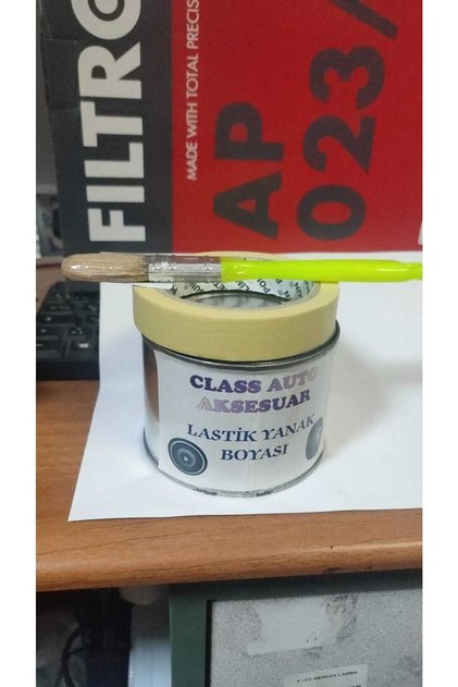 Lastik Yanak Boyası Takımı - Class Lastik Boyası - Yanak Boya Fırça Bant Takımı