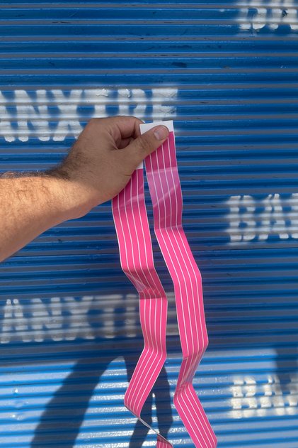 Bright Pink Fine Detailing Strips for Motor-Car-Helmet 5 Pieces Total 5 Meters