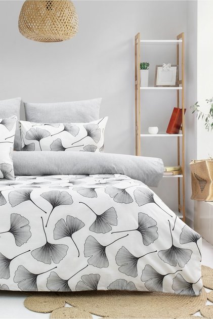 Single Cotton Duvet Cover Set | Double Sided Elastic Rainy Pattern