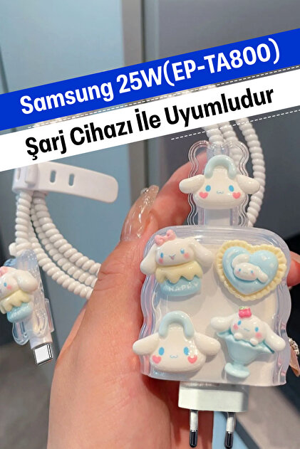 WANNA PROTECT Samsung 25W (EP-TA800) Uyumlu Şarj Başlığı Adaptörü