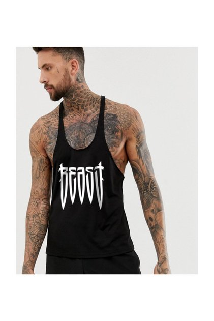 Beast Gym Fitness Tank Top Sports Tank Top [black]