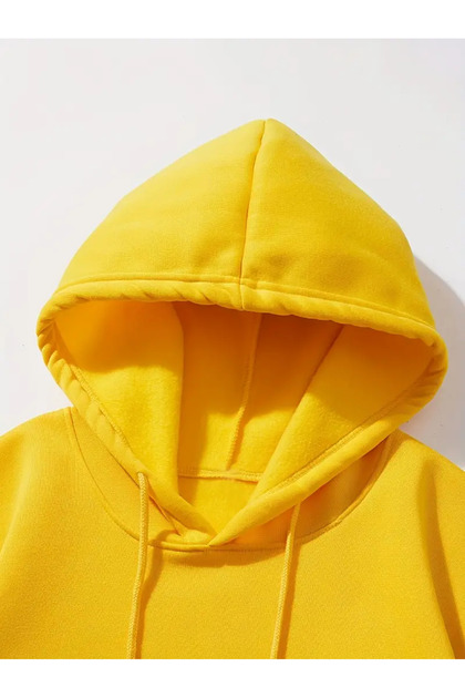 DogFish Büyük Beden Sweatshirt nyc Baskılı Kapuşonlu Oversize