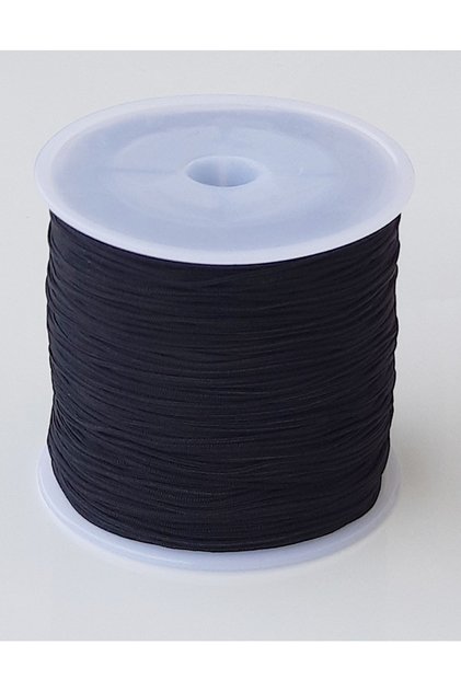 Black Color Parachute Rope Bracelet Rope 0.8 Mm 100 Meters
