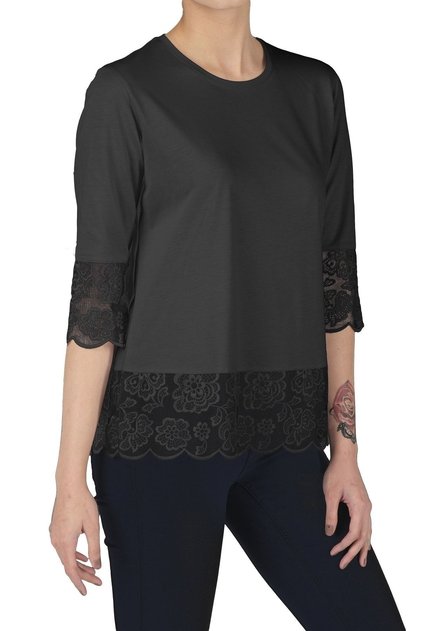 Women's Cotton Modal Sleeveless Comfort Fit Laced T-Shirt -2414
