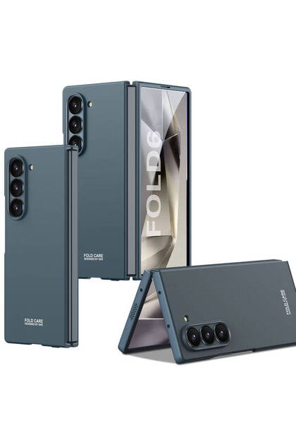 HEPTEKİLETİŞİM Samsung Galaxy Z Fold 6 Kılıf Sert Kıpta Mat