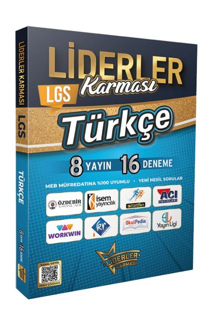 LİDERLER KARMASI 2026 Model 8.sınıf Lgs 8 Yayın Evinden 16 Türkçe