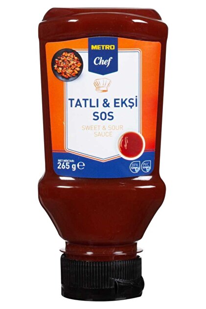 Tatlı Ekşi Sos 265g Sos Yemek Şef Mutfak Konserve Kışlık Turşu
