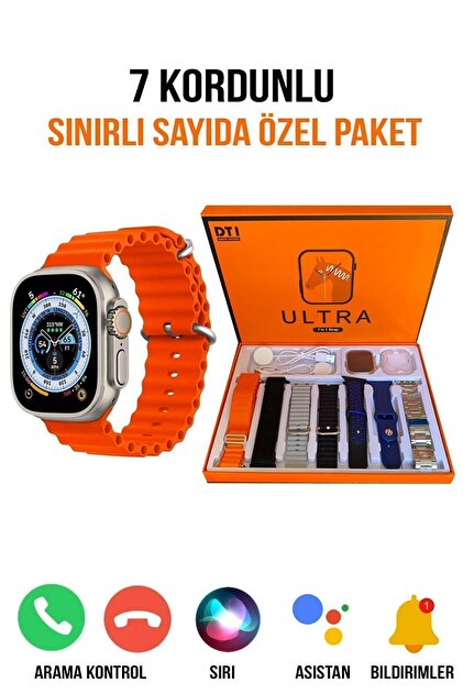 愛帽　8時間セット WT WATCH 8 ULTRA 49MM AMAX 7 KORDONLU IOS VE ANDRIOD UYUMLU