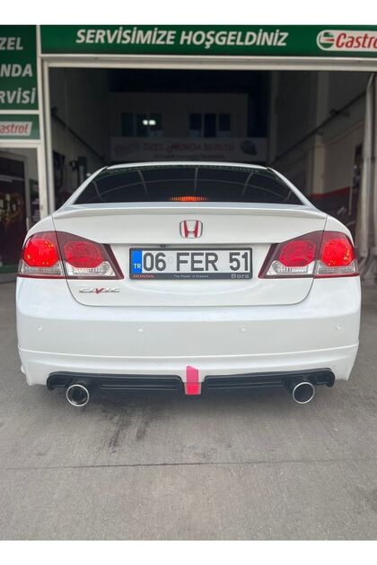 Rr Bumper Insert Diffuser Strobe Lamp For Honda Civic Fd6 Case