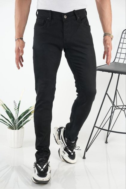 Slim Fit Likralı Erkek Kot Pantalon