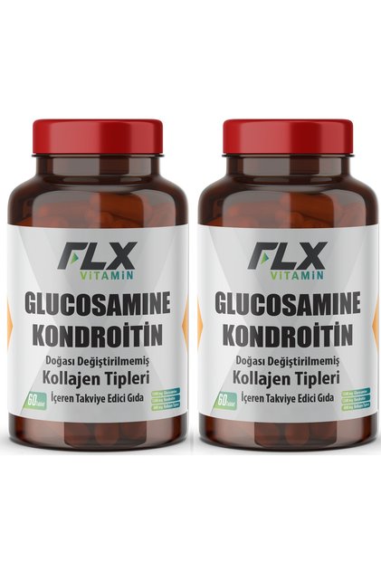 Glucosamine Chondroitin Msm Collagen Vitamin D Glukozamin 60 Tablet X 2 Kutu