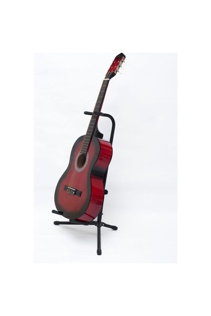 Gitar Simge Klasik Mavi 4/4 Tam Boy Kılıf+pena Hediye Simge Klasik Gitar KIRMIZI 4/4