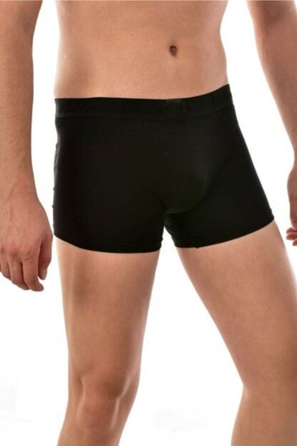 3 Pieces Men's Black Elastane Lycra Boxer // 3 Pieces