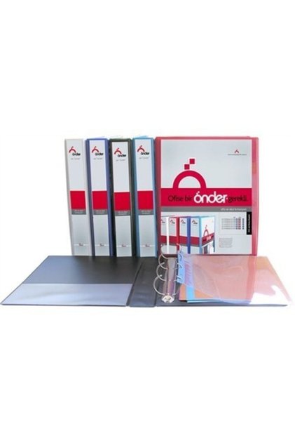 2015-1 5 cm 4 Halkalı Mavi Firma Klasörü