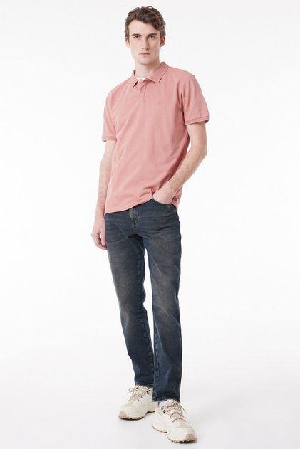 Regular Fit Normal Cut Polo Neck 100% Cotton T-Shirt