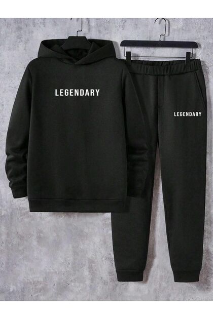 Legendary Printed Three Thread Unisex Oversize Tracksuit Set