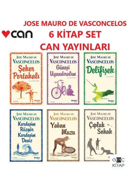 Jose Mauro De Vasconcelos 6 Kitap Set Şeker Portakalı-güneşi Uyandıralım-delifişek-yaban Muzu