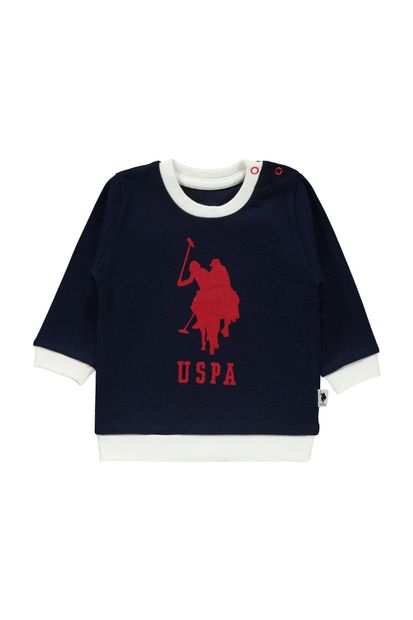 U.S. Polo Assn. Kids Çocuk Lacivert Beyaz Uzun Kollu 2'li Takım - 2