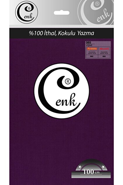 Cenk Düz Renk 100 Cm Poşetli Yazma - 0301 - 065-Vişne -97 - Fiyatı