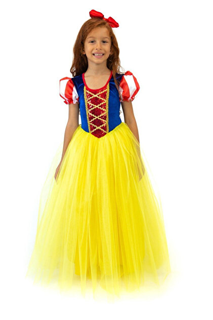 strapless open back dress Snow White Short Sleeve Dress, Snow White Live Action Costume –  EasyCosplayCostumes main image 0