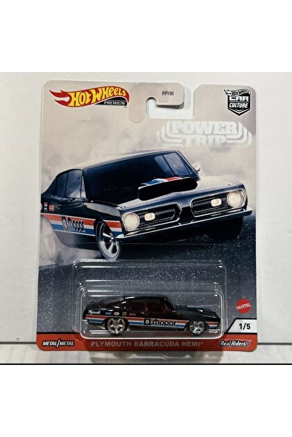 HOT WHEELS Premium Power Trip Seti Plymouth Barracuda Hemi 1.64