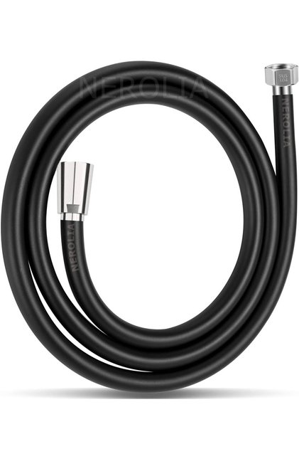 Siyah 175 cm PVC Duş Hortumu - Modern ve Kolay Kullanım
