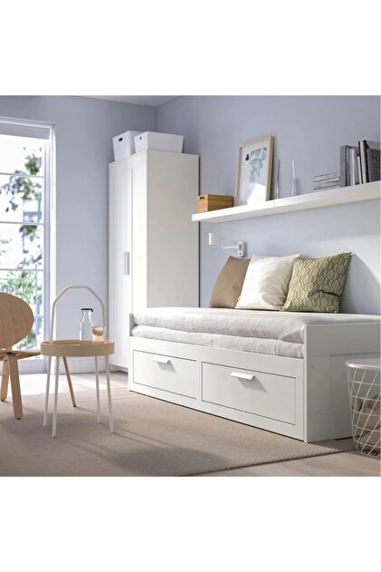 IKEA NEMOSTORE IKEA MODERN BRIMNES divan, beyaz,ve saklama alanı