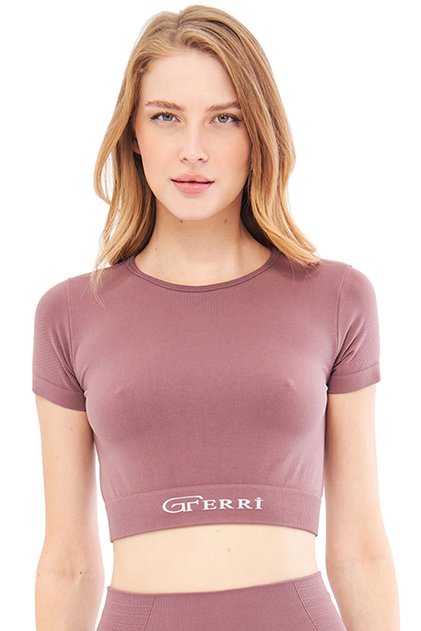 Yumuşak Dokulu, Esnek Yoga, Koşu, Spor ve Günlük Crop Top Mila