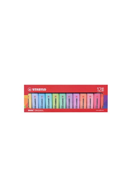 Stabilo Boss Original Fosforlu Kalem Pastel Set 12''li Set