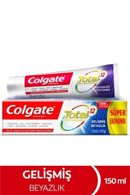 Total Gelişmiş Beyazlık Beyazlatıcı Diş Macunu 150 Ml